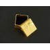 Boîte emballage cadeau nœud papillon doré 5 x 5 x 3.1 cm
